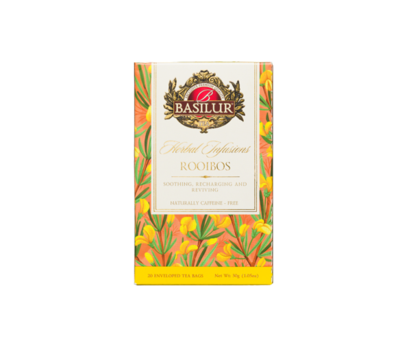 Basilur Rooibos Herbal Tea - 20 Enveloped Tea Bags